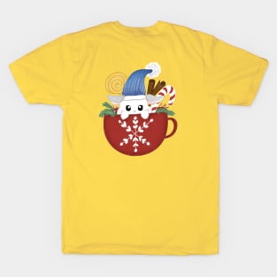 Claude in the christmas mug _ Bunniesmee Christmas Edition T-Shirt